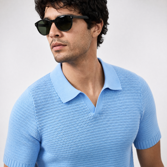 Capri Open-Weave Polo