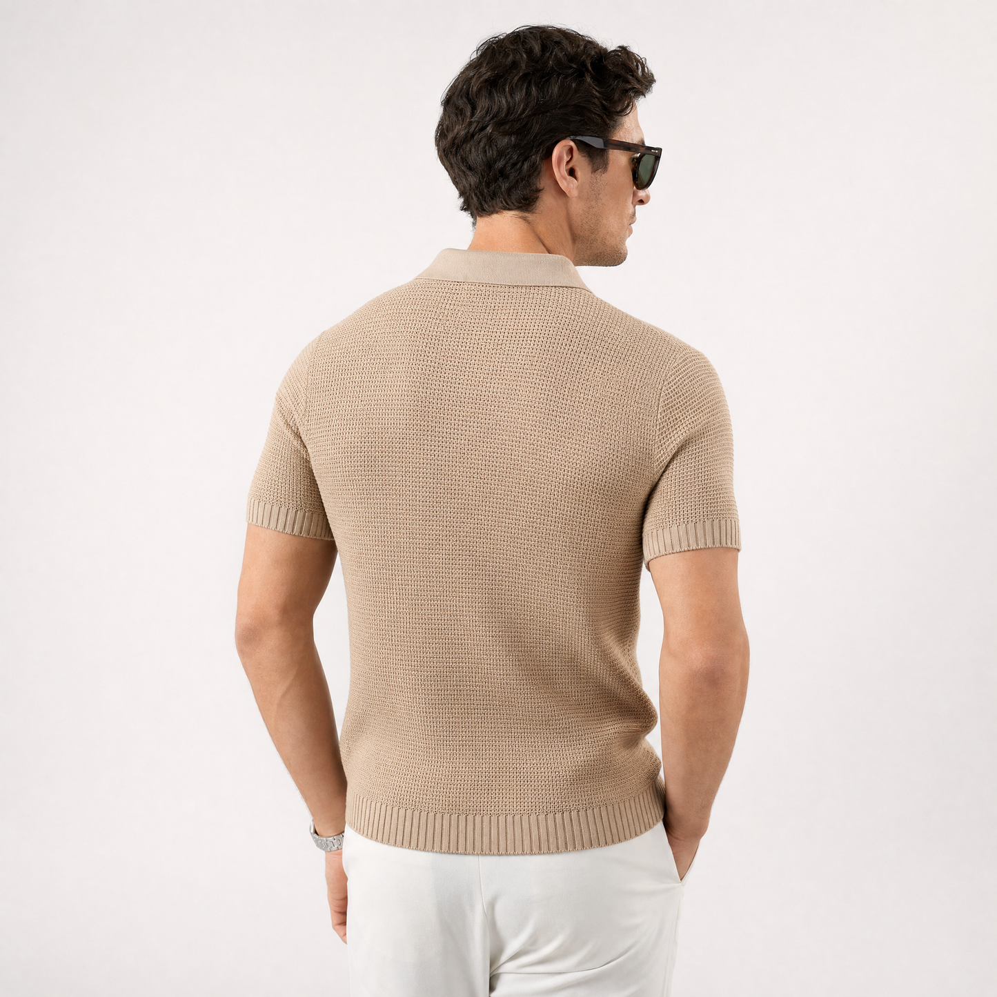 Capri Open-Weave Polo