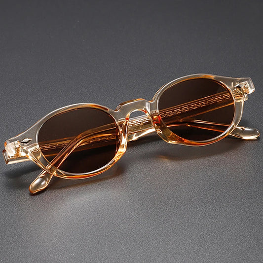 Enzo Rivet Oval Sunglasses