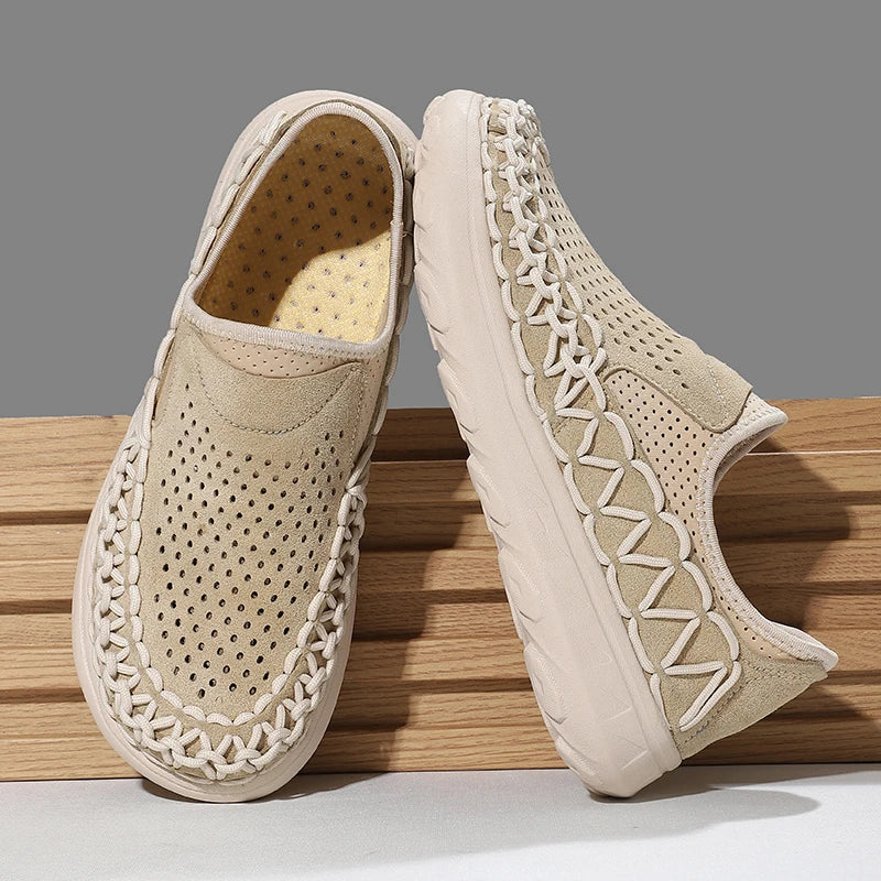 Renato Braided Suede Loafers