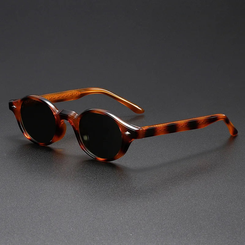 Enzo Rivet Oval Sunglasses