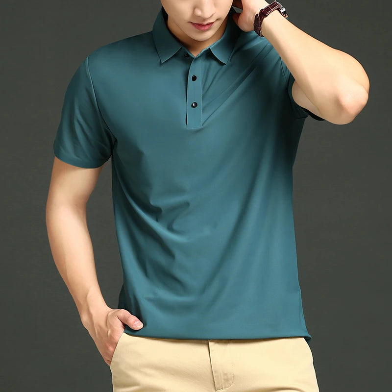 Caspian Ice Silk Polo