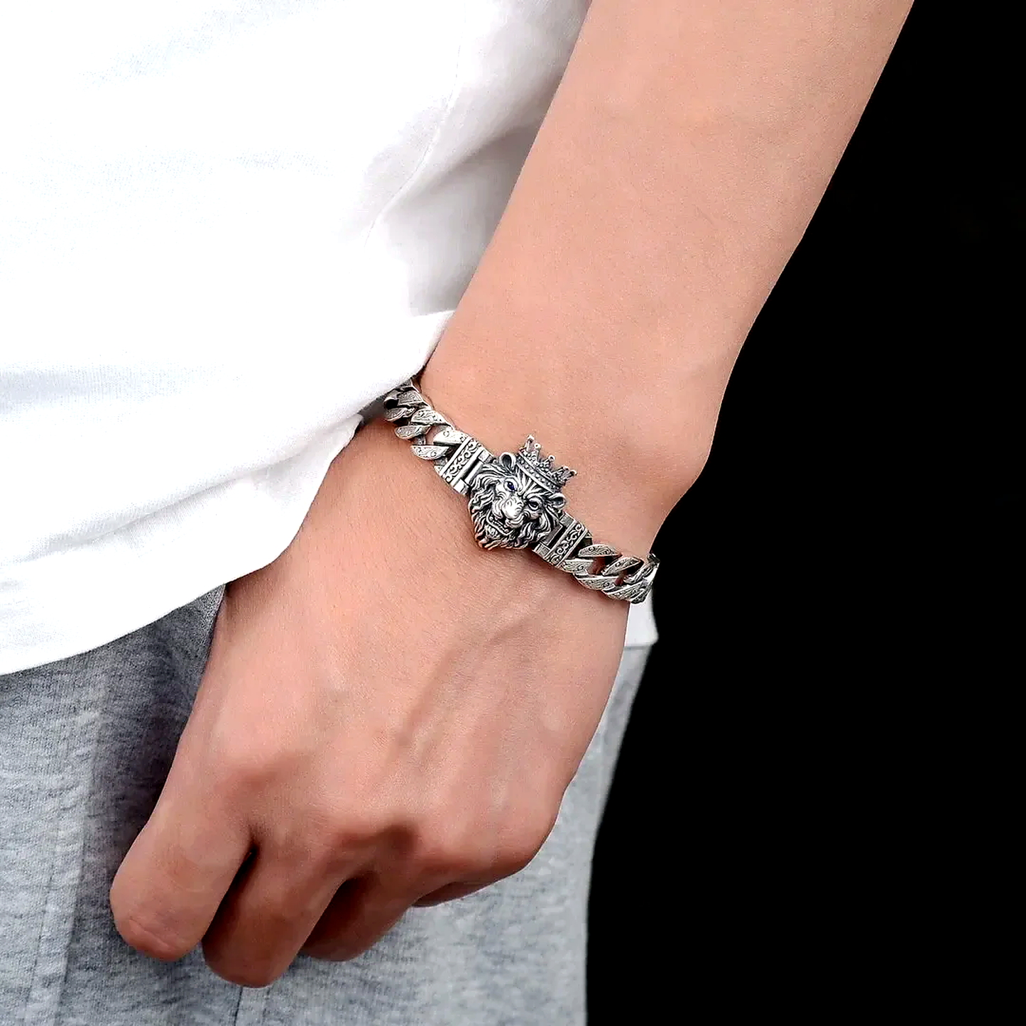 Lion King Silver Bracelet