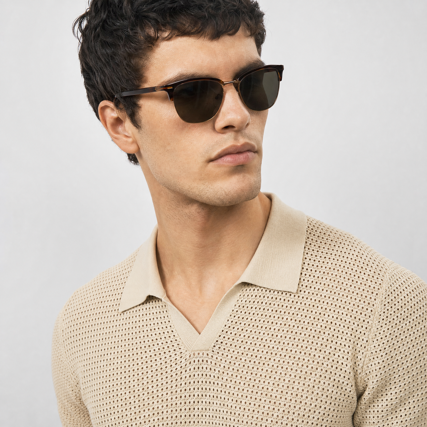 Capri Open-Weave Polo