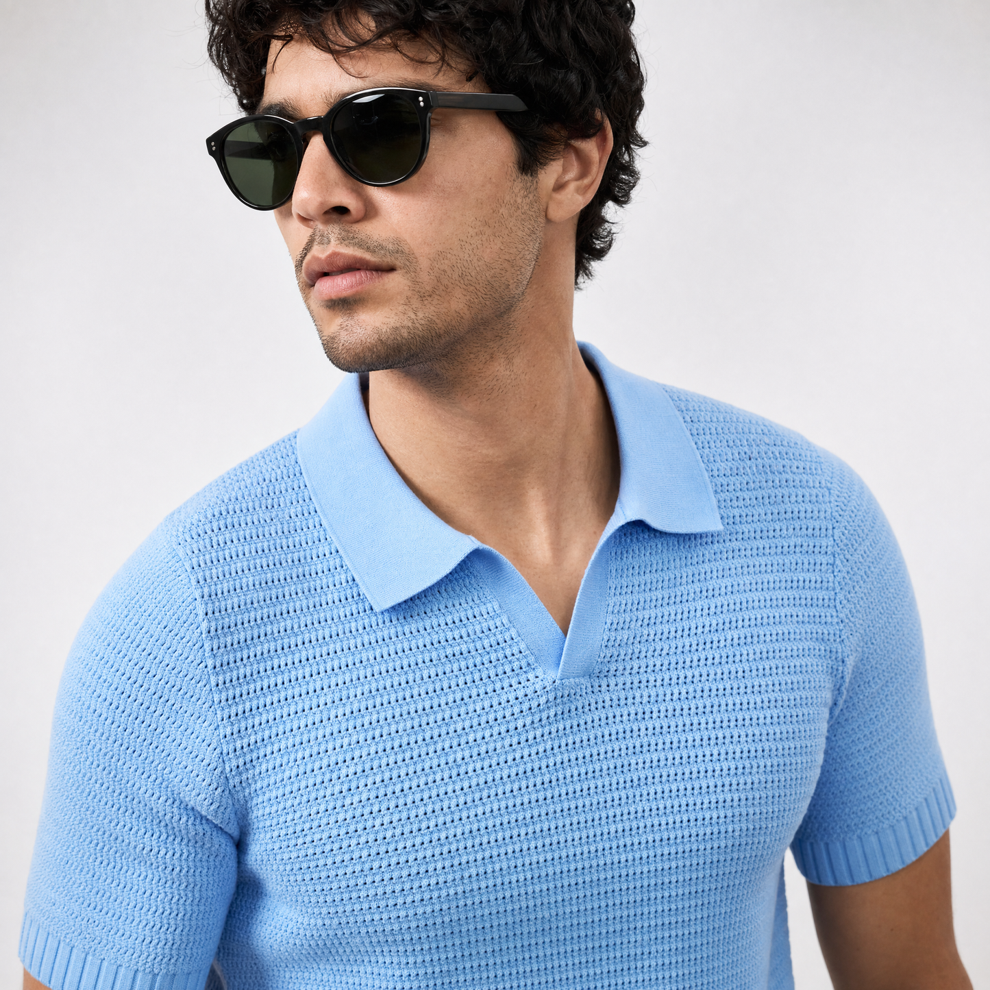 Capri Open-Weave Polo