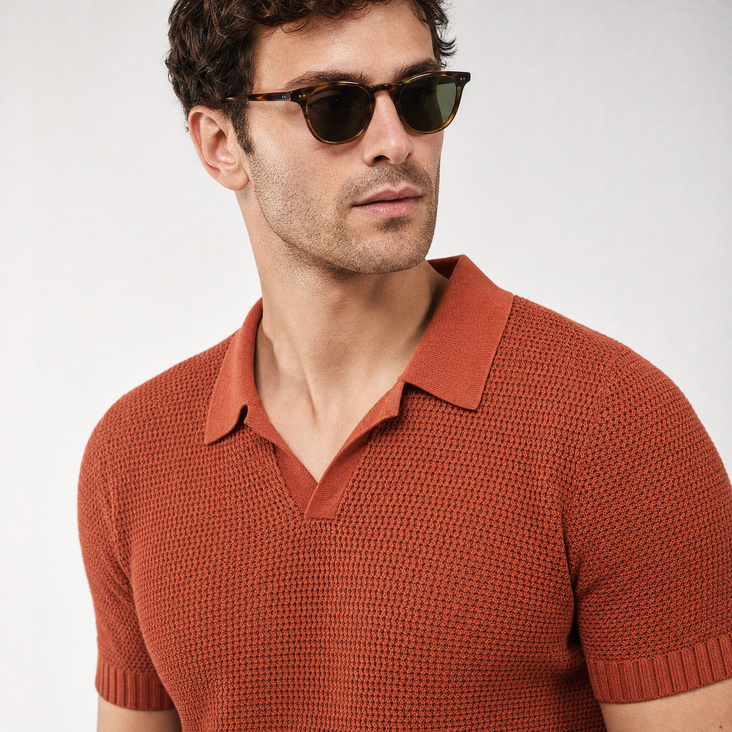 Capri Open-Weave Polo