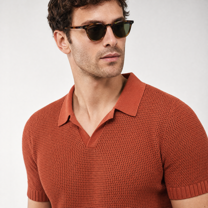 Capri Open-Weave Polo