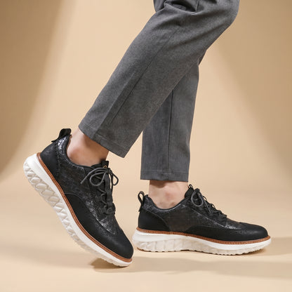 Santino Woven Leather Sneakers