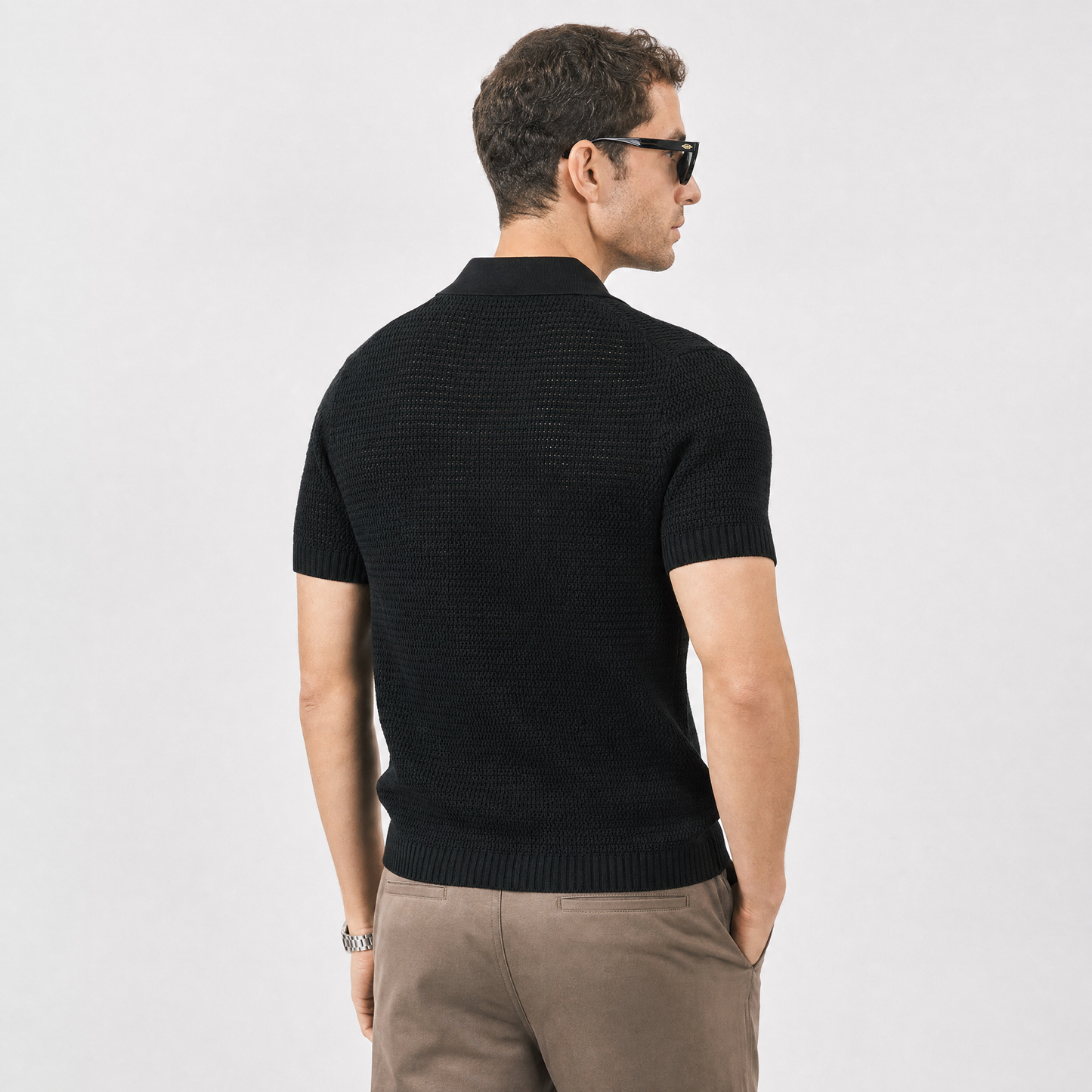 Capri Open-Weave Polo