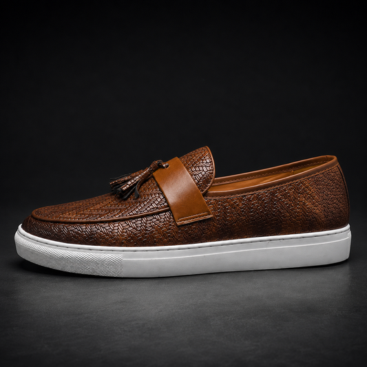 Calabri Woven Leather Loafers