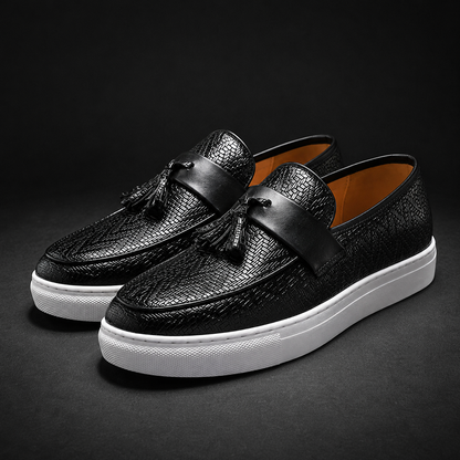 Calabri Woven Leather Loafers
