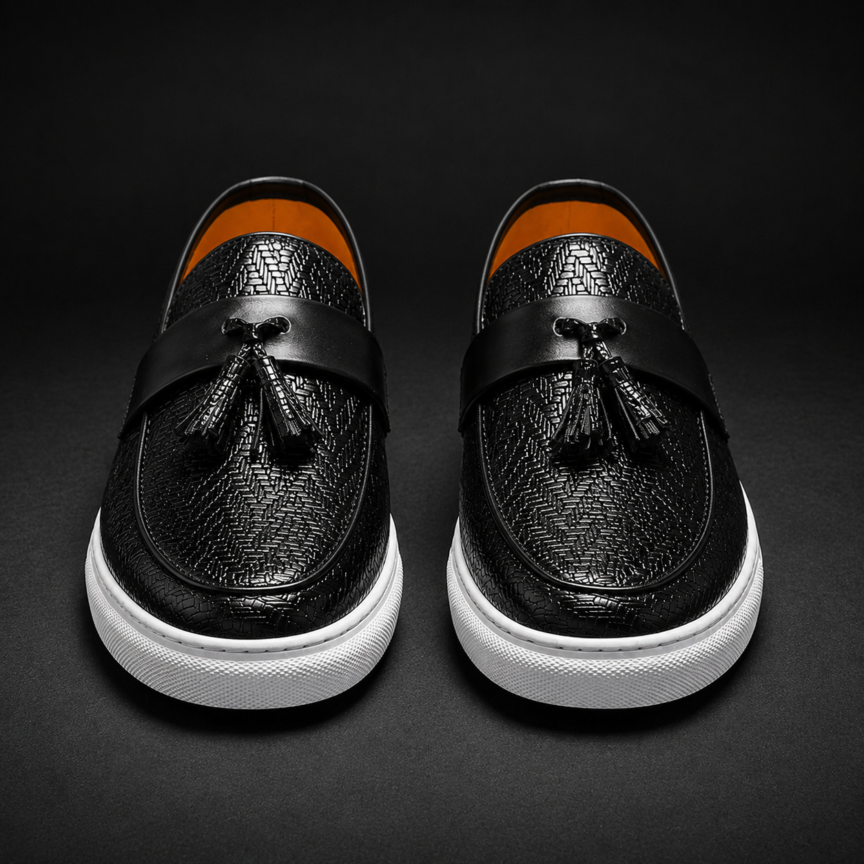 Calabri Woven Leather Loafers