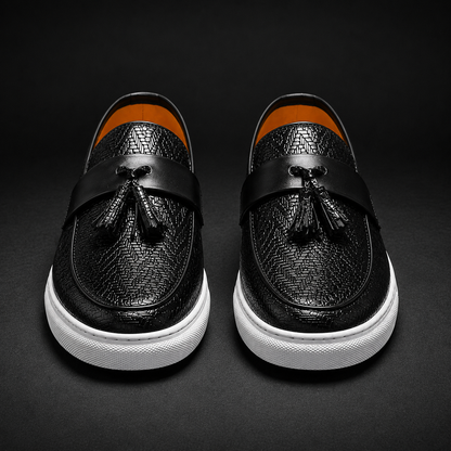 Calabri Woven Leather Loafers