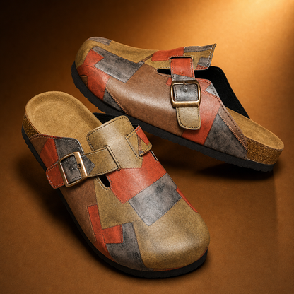 Terazzo Leather Mules