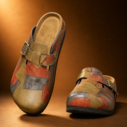 Terazzo Leather Mules