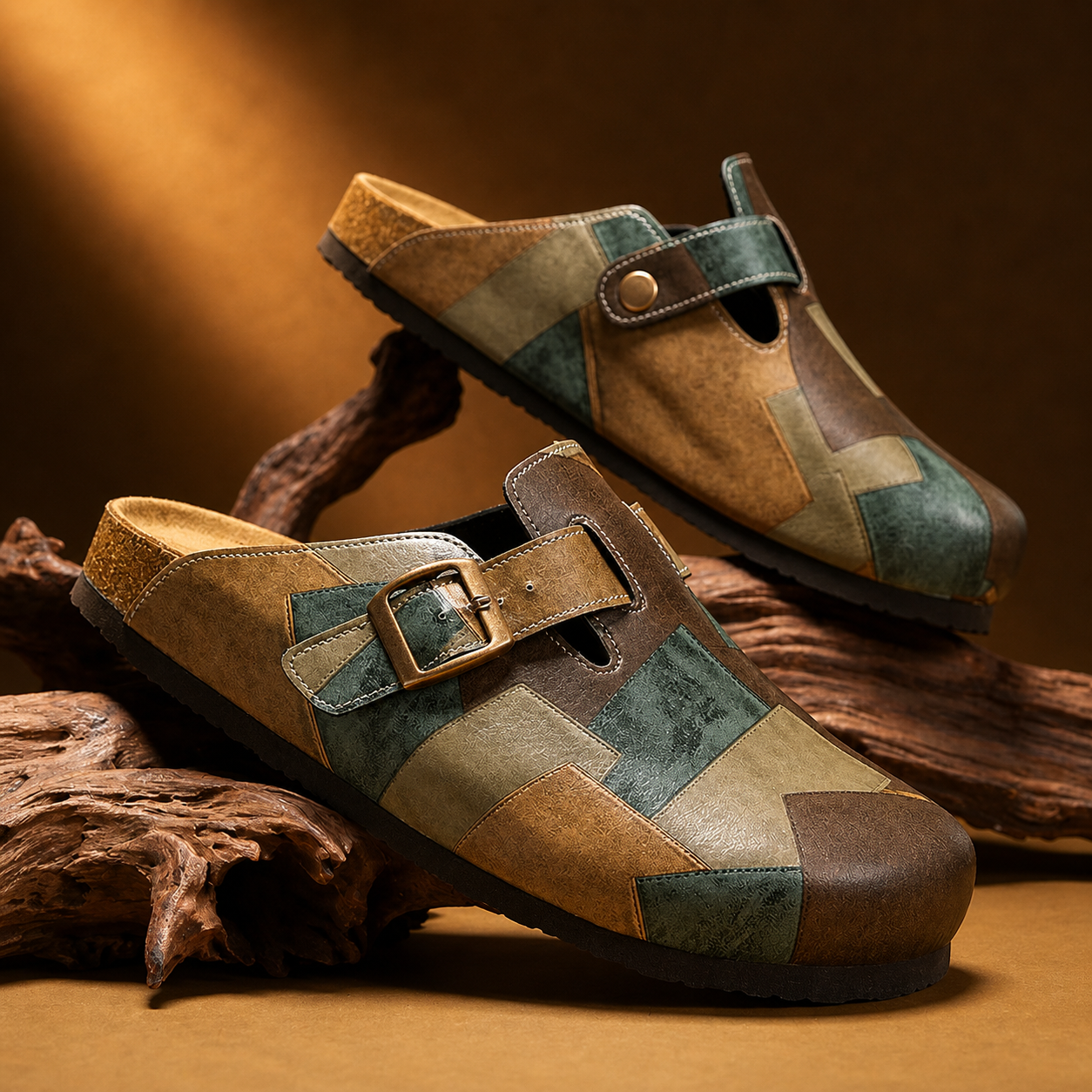 Terazzo Leather Mules