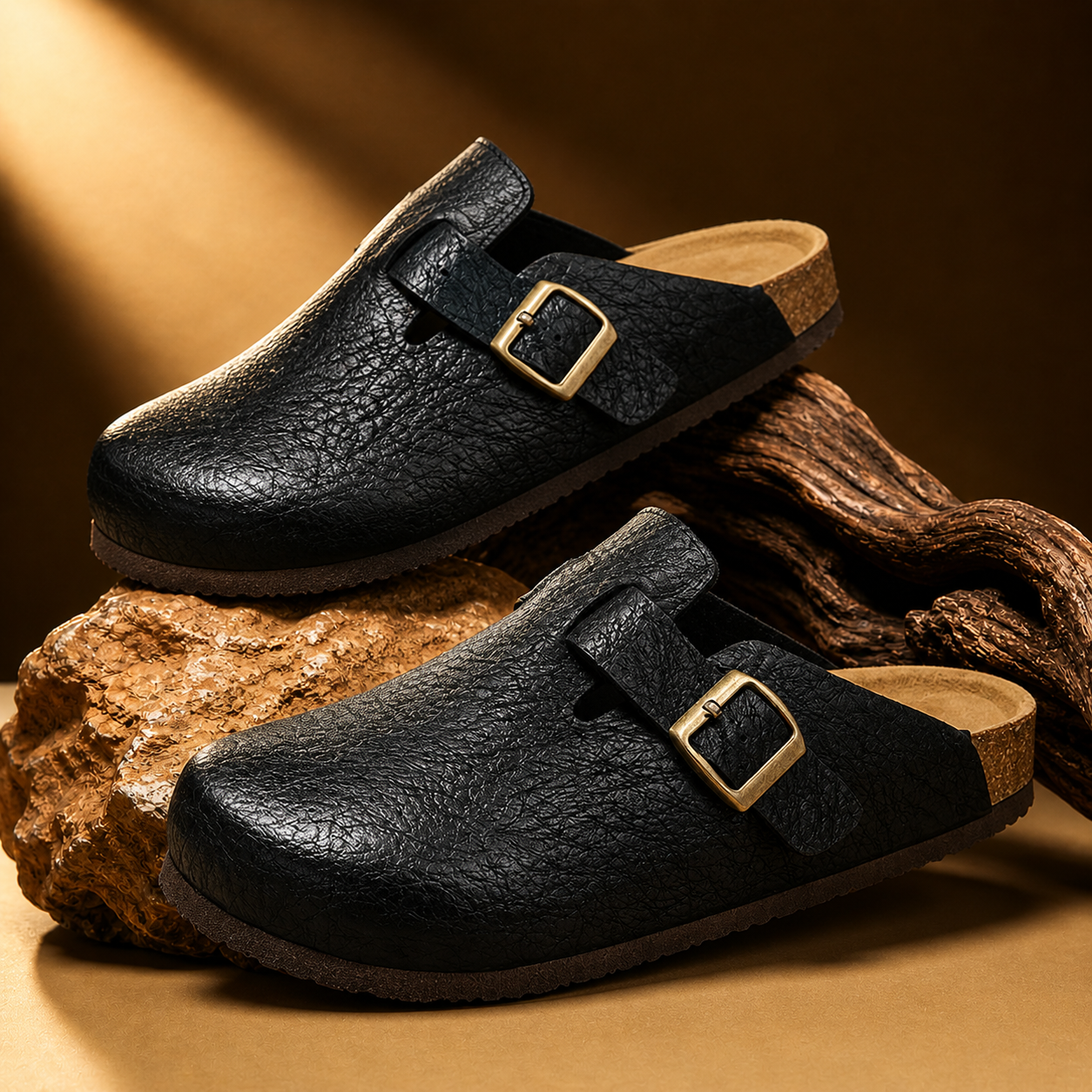 Terazzo Leather Mules