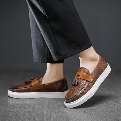 Calabri Woven Leather Loafers