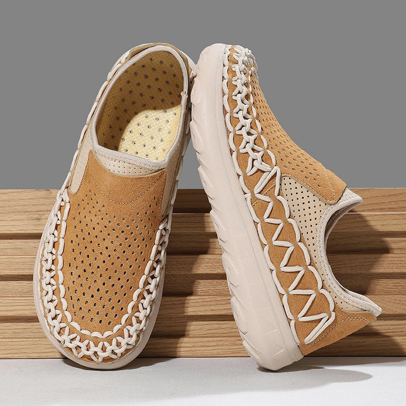 Renato Braided Suede Loafers