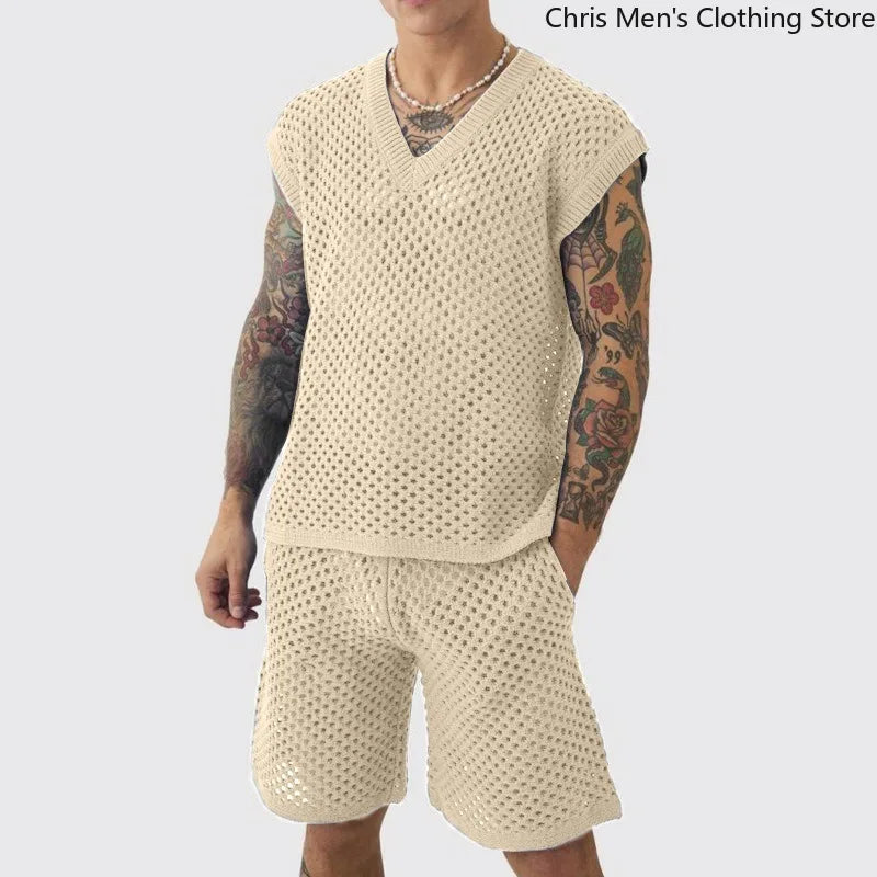 Corsica Open-Knit Set
