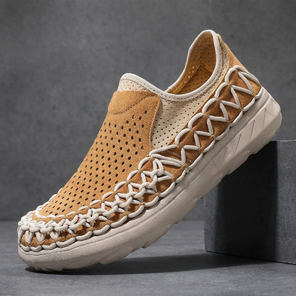 Renato Braided Suede Loafers