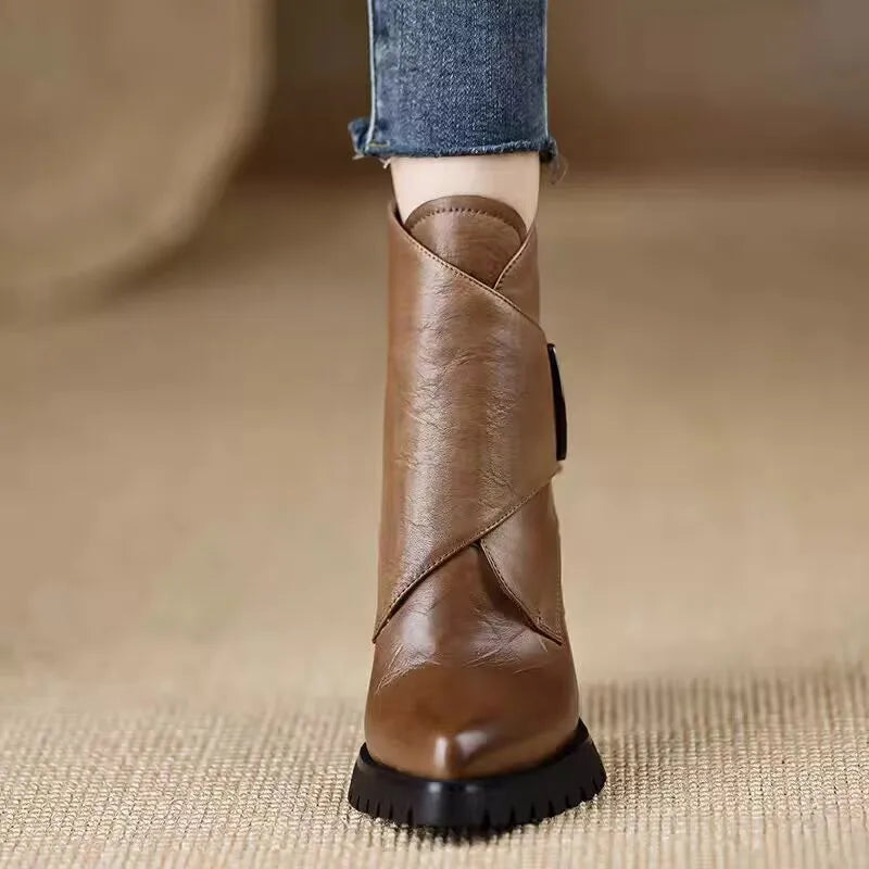Gemma Pointed Heel Boots