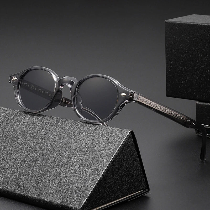 Enzo Rivet Oval Sunglasses