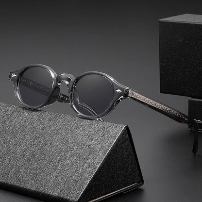 Enzo Rivet Oval Sunglasses