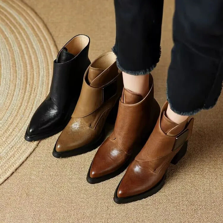 Gemma Pointed Heel Boots