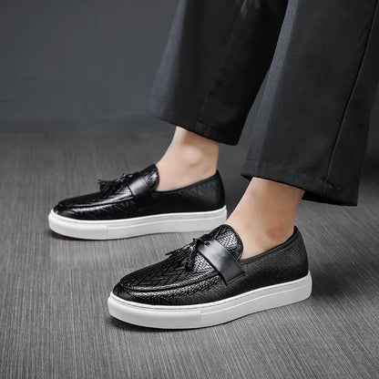 Calabri Woven Leather Loafers