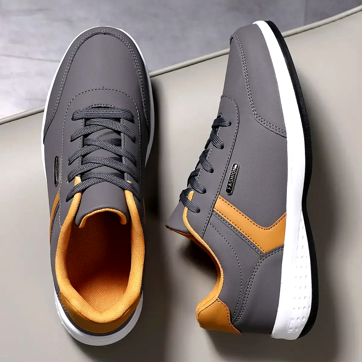 The Hartley Lace-Up Leather Sneakers