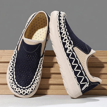 Renato Braided Suede Loafers