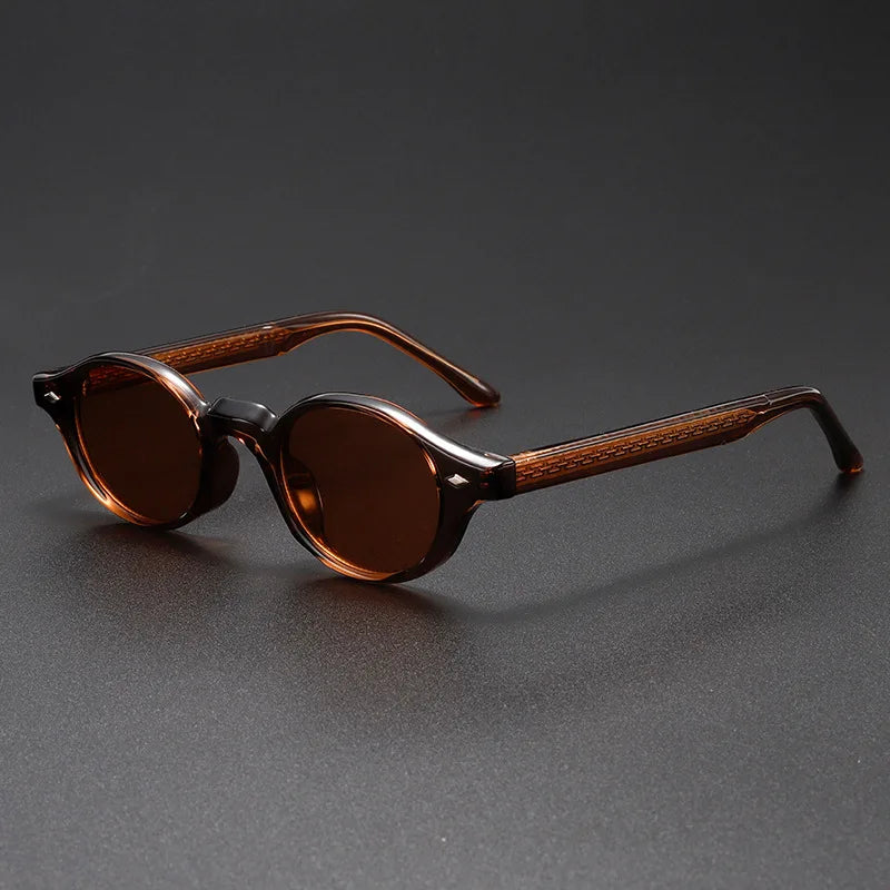 Enzo Rivet Oval Sunglasses