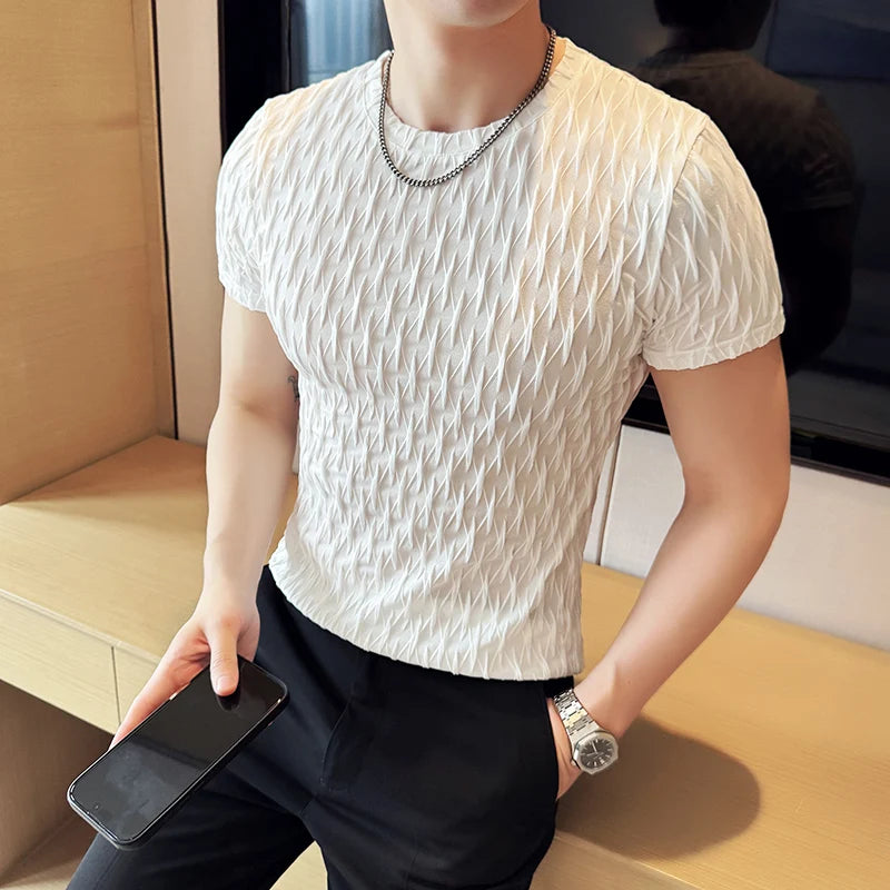 Raffa Pleated Knit Tee