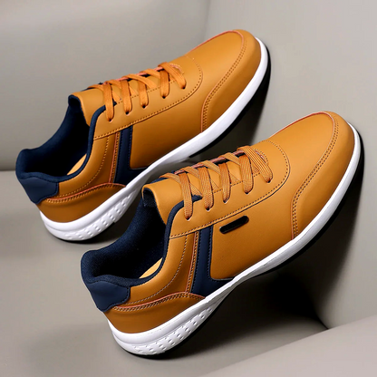The Hartley Lace-Up Leather Sneakers