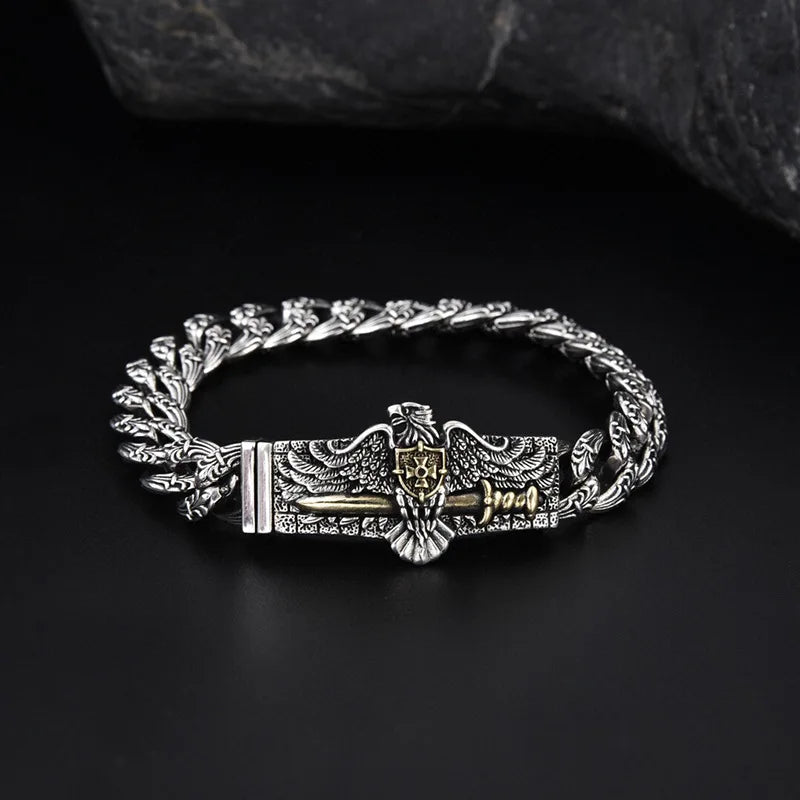 Aquila Eagle Silver Bracelet