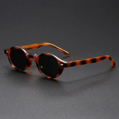 Enzo Rivet Oval Sunglasses