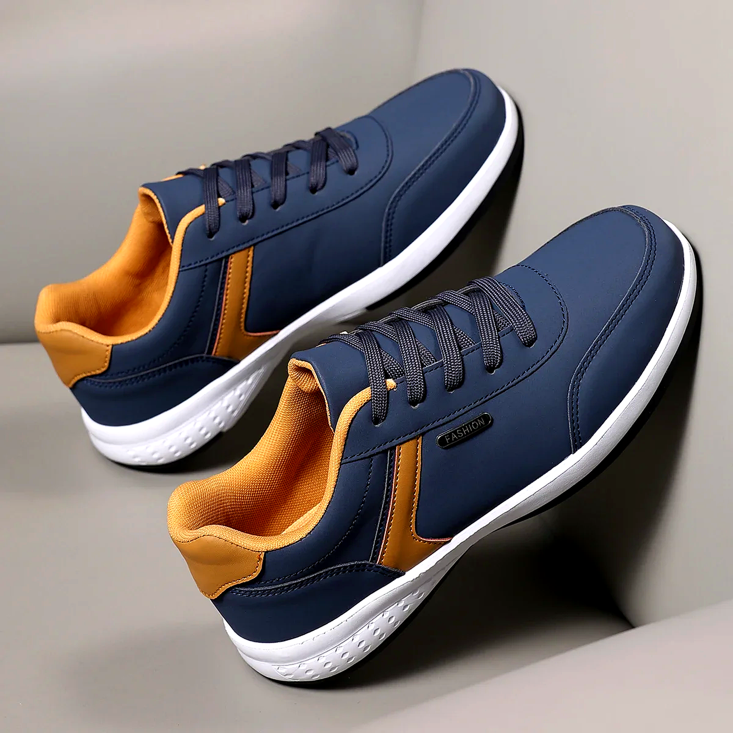 The Hartley Lace-Up Leather Sneakers