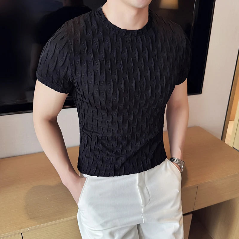 Raffa Pleated Knit Tee