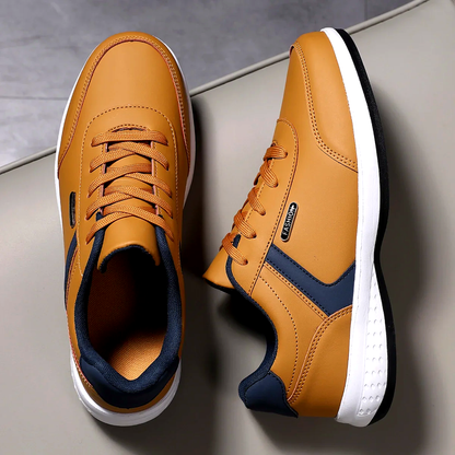 The Hartley Lace-Up Leather Sneakers