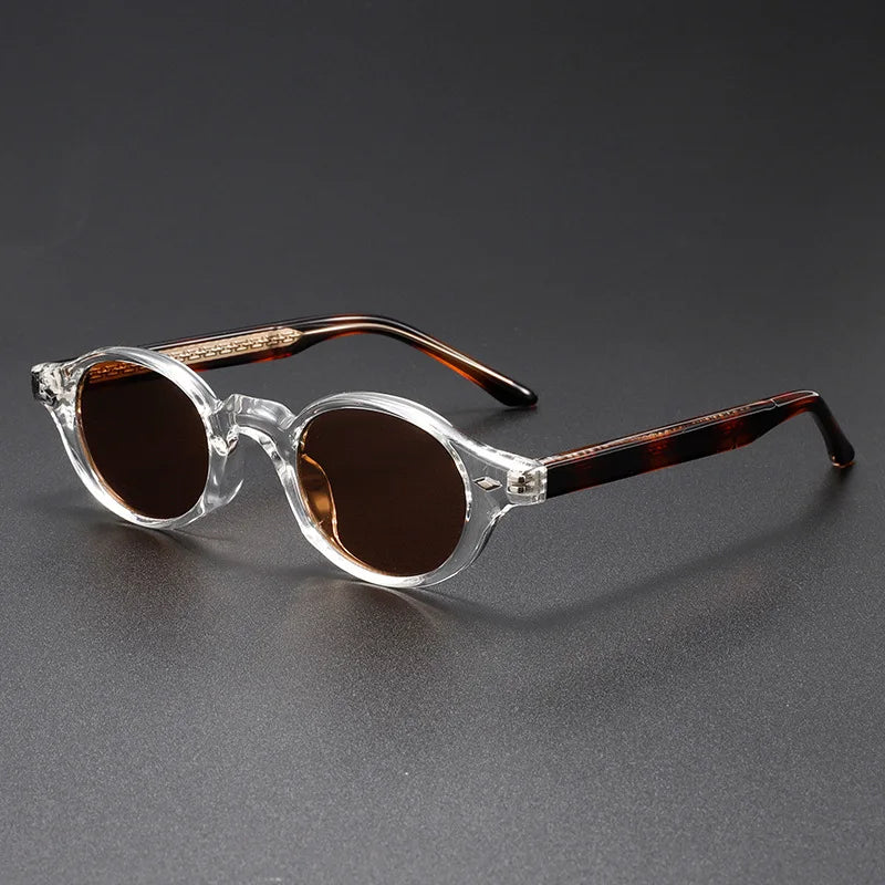 Enzo Rivet Oval Sunglasses