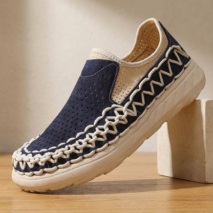 Renato Braided Suede Loafers