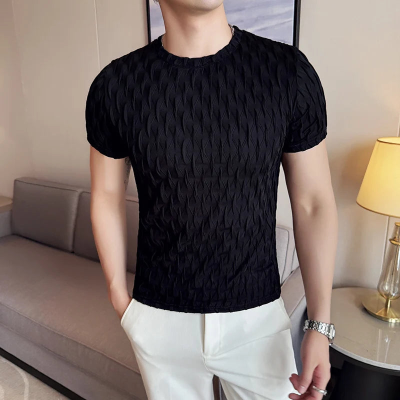 Raffa Pleated Knit Tee