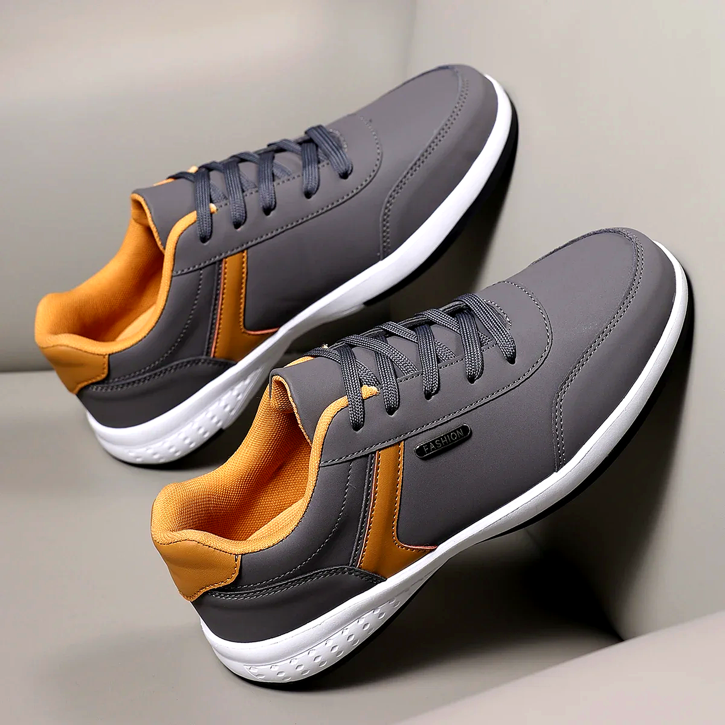 The Hartley Lace-Up Leather Sneakers