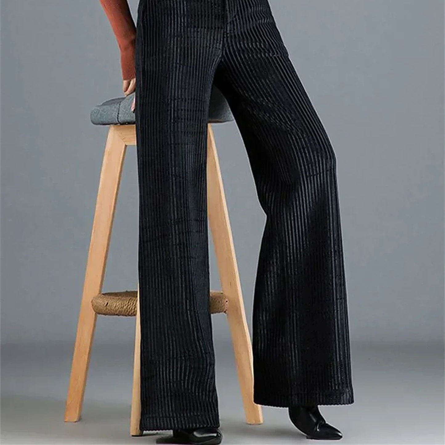 Maeve Velvet Wide-Leg Trousers
