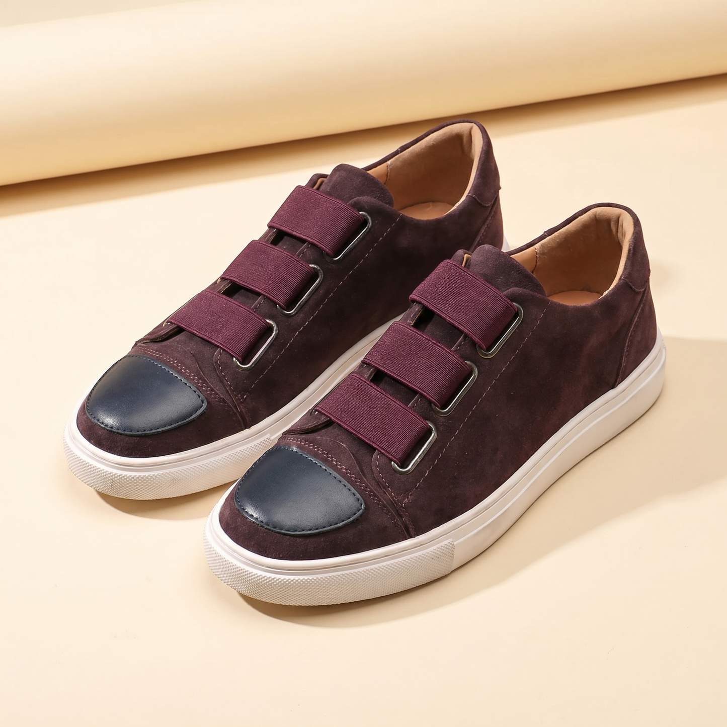 Renzo Suede Cap-Toe Sneakers