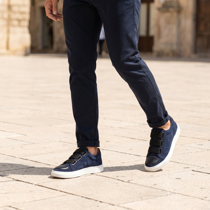 Renzo Suede Cap-Toe Sneakers