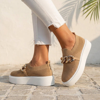 Lina Knit Chain Sneaker