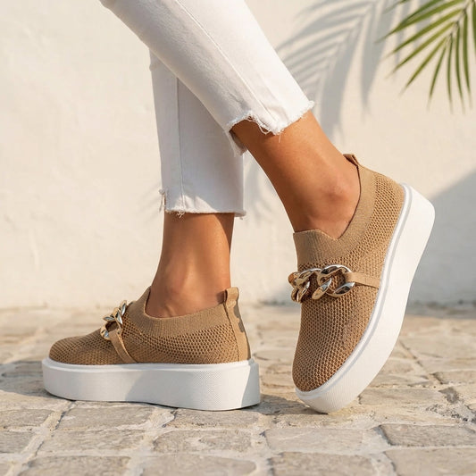 Lina Knit Chain Sneaker