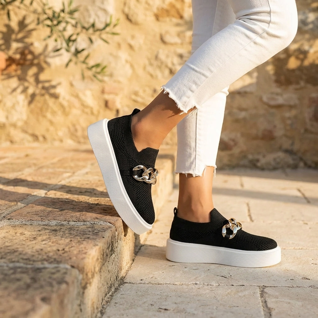 Lina Knit Chain Sneaker